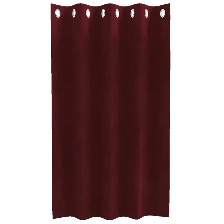 Rideaux occultants 2 pcs Bordeaux 140 x 140 cm Velours - 4