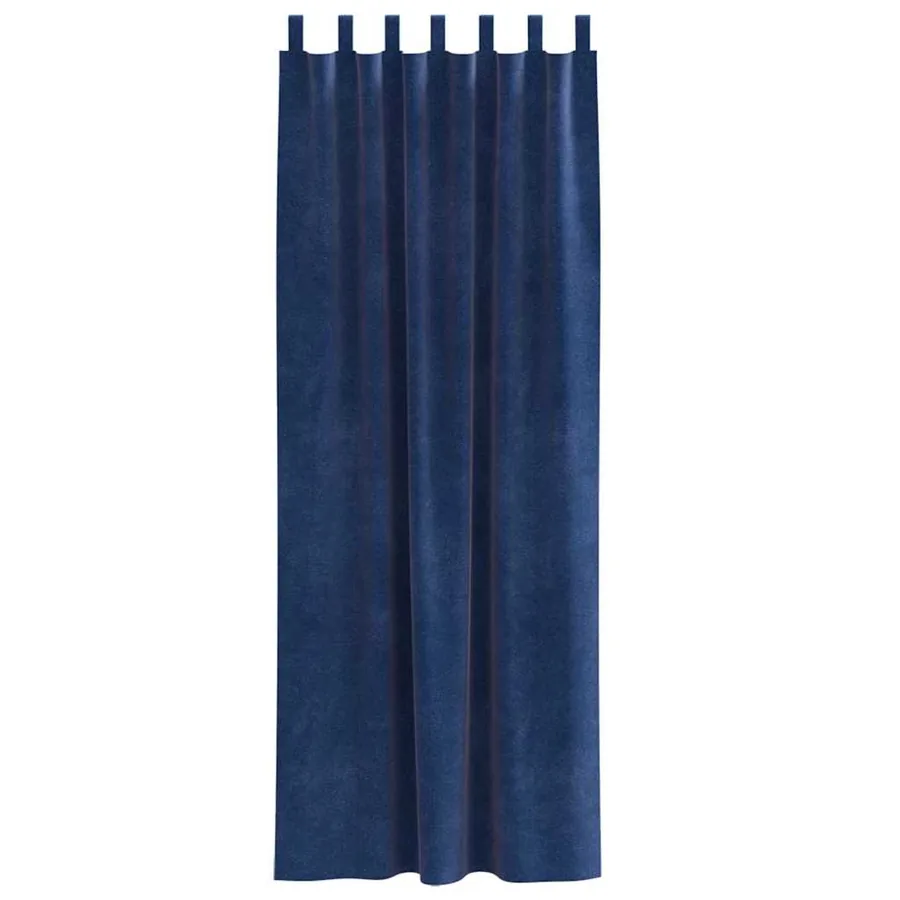Rideaux occultants 2 pcs Bleu foncé 140 x 260 cm Velours - 4