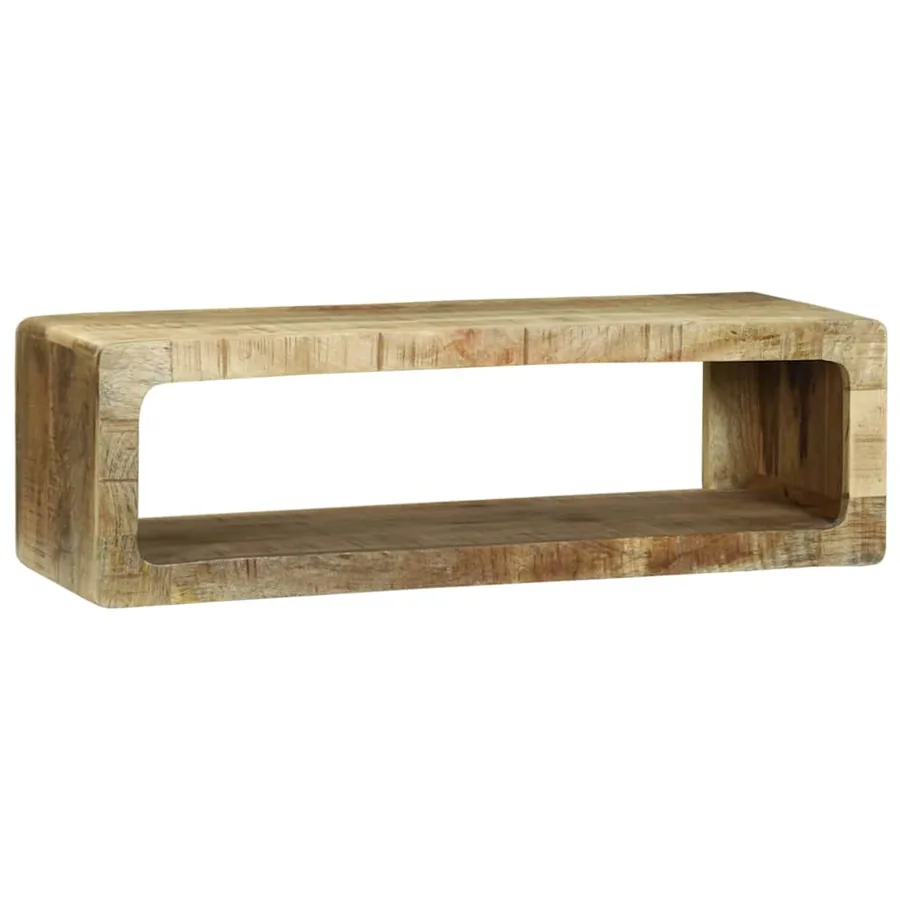 Meuble TV Marron 80 x 30 x 25 cm Bois de manguier massif - 2