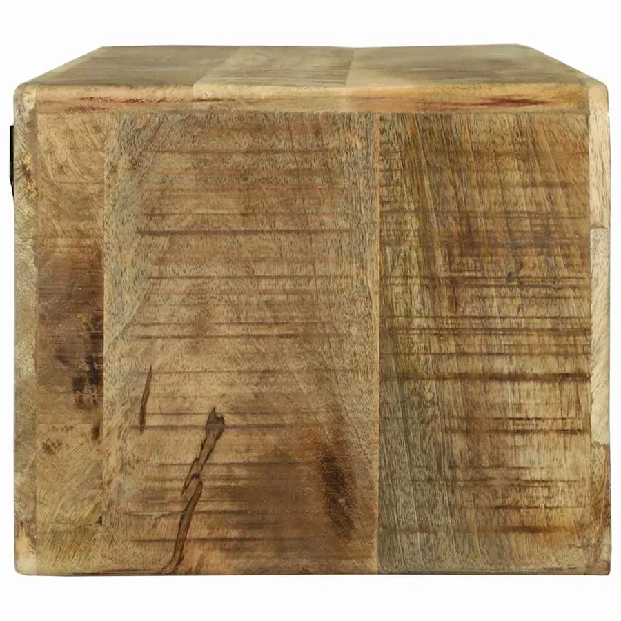 Meuble TV Marron 80 x 30 x 25 cm Bois de manguier massif - 4