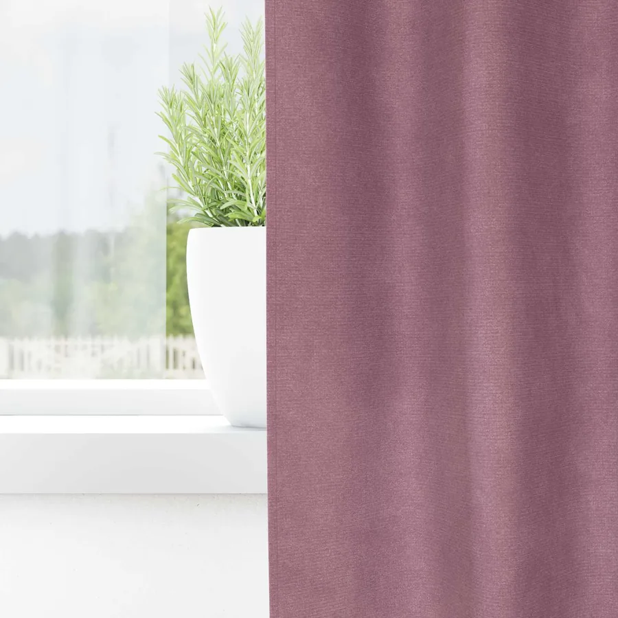 Rideaux occultants 2 pcs Rose foncé 140 x 260 cm Velours - 3