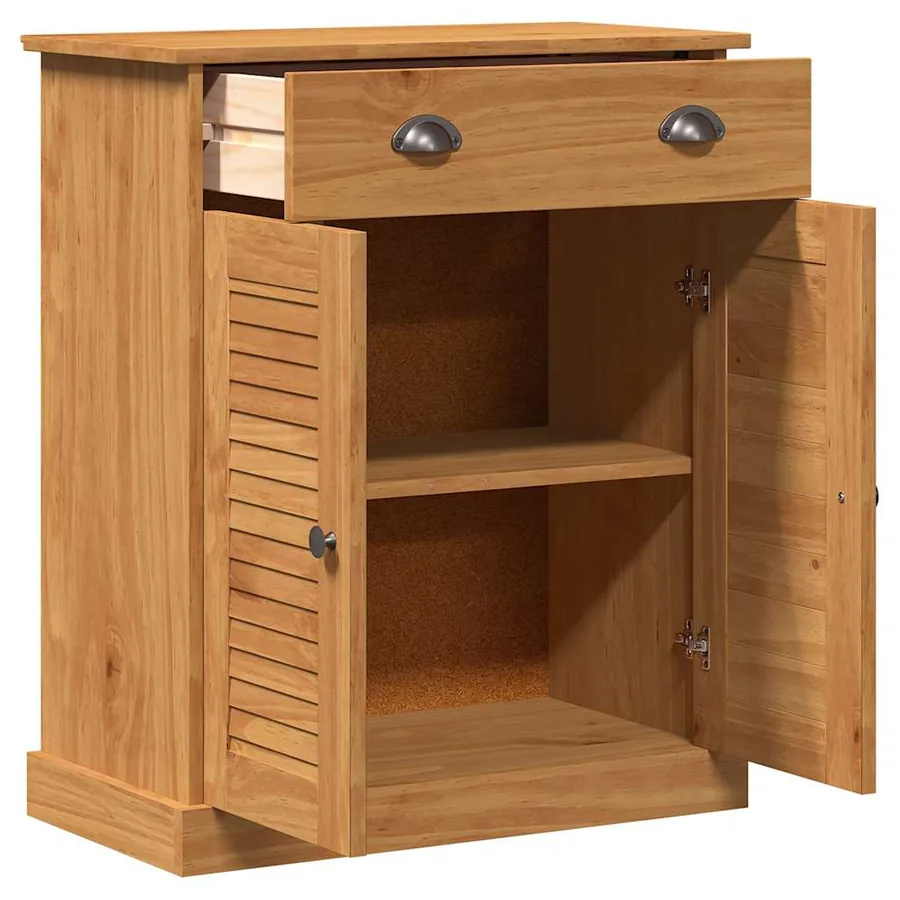 Armoire de salle de bain avec porte VIGO Marron et Marron Miel - 5