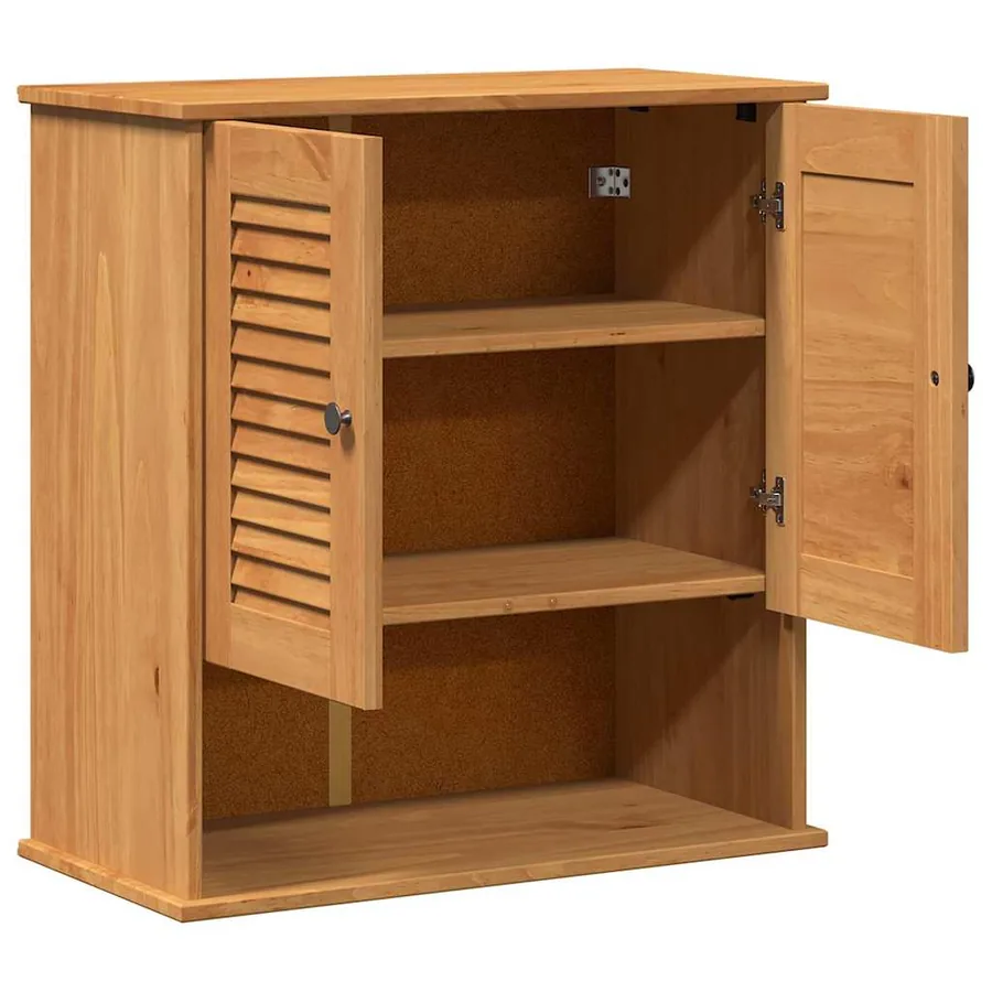 Armoire de salle de bain avec porte VIGO Marron et Marron Miel - 5
