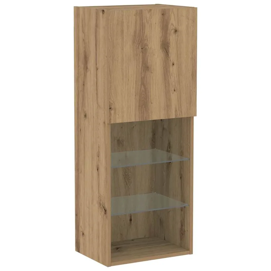 Ensemble meuble TV 40,5 x 30 x 102 cm Chêne artisanal - 2