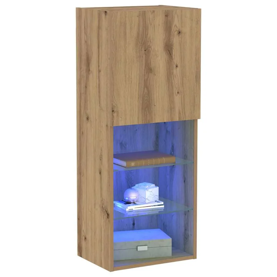 Ensemble meuble TV 40,5 x 30 x 102 cm Chêne artisanal - 3