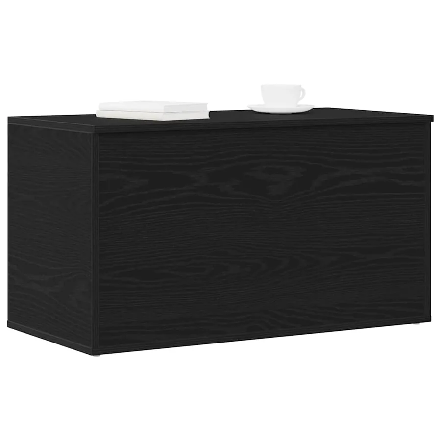 Boîte de Rangement Chêne noir 84 x 42 x 46 cm Bois d'ingénierie - 3