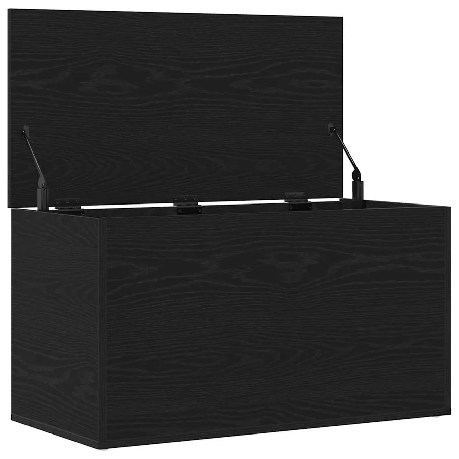 Boîte de Rangement Chêne noir 84 x 42 x 46 cm Bois d'ingénierie - 5