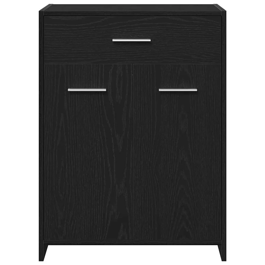 Ensemble de mobilier de salle de bain 4 pcs Chêne noir - 12