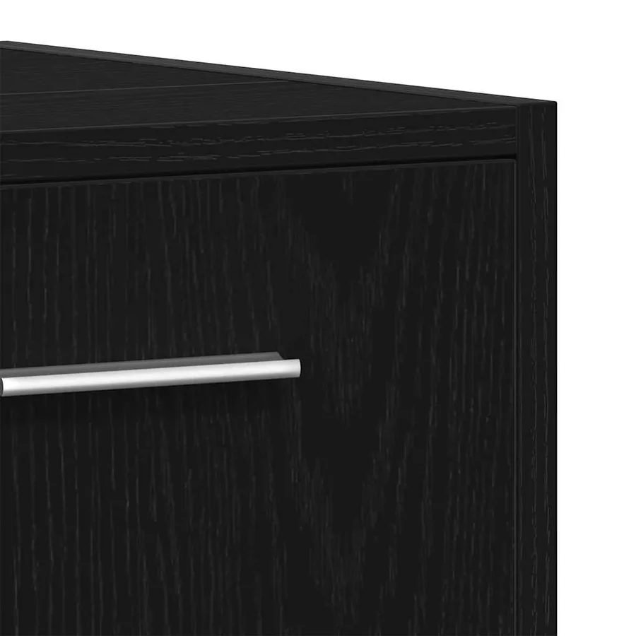 Ensemble de mobilier de salle de bain 4 pcs Chêne noir - 15