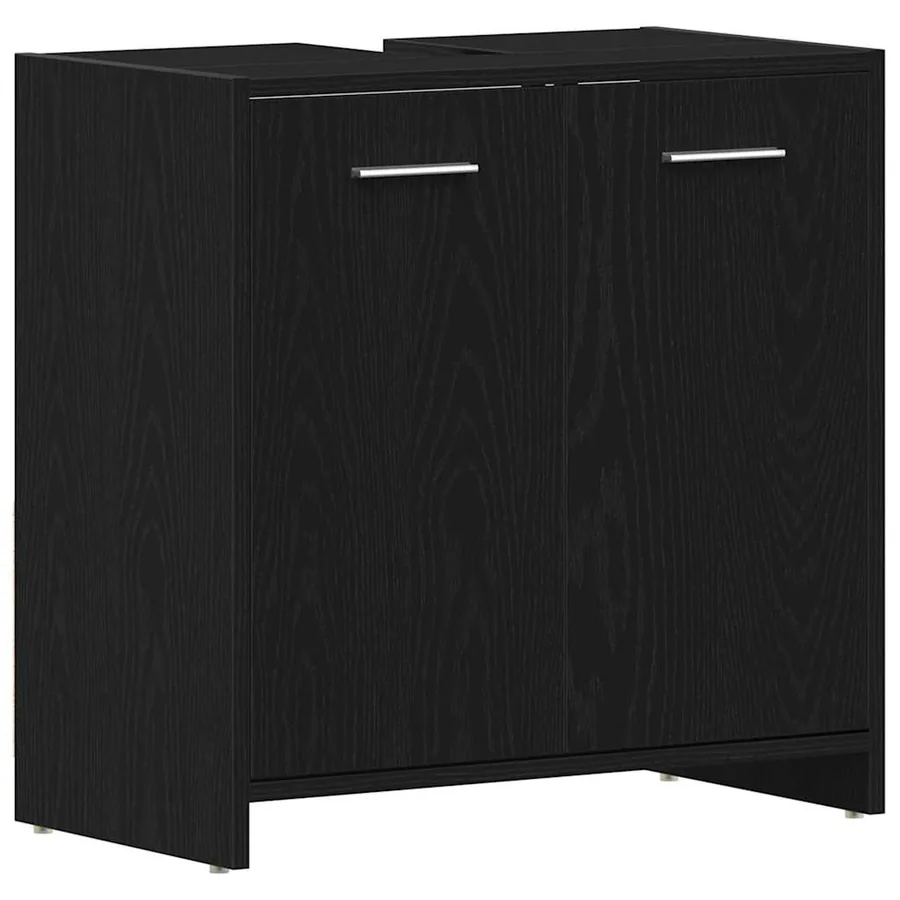 Ensemble de mobilier de salle de bain 4 pcs Chêne noir - 5