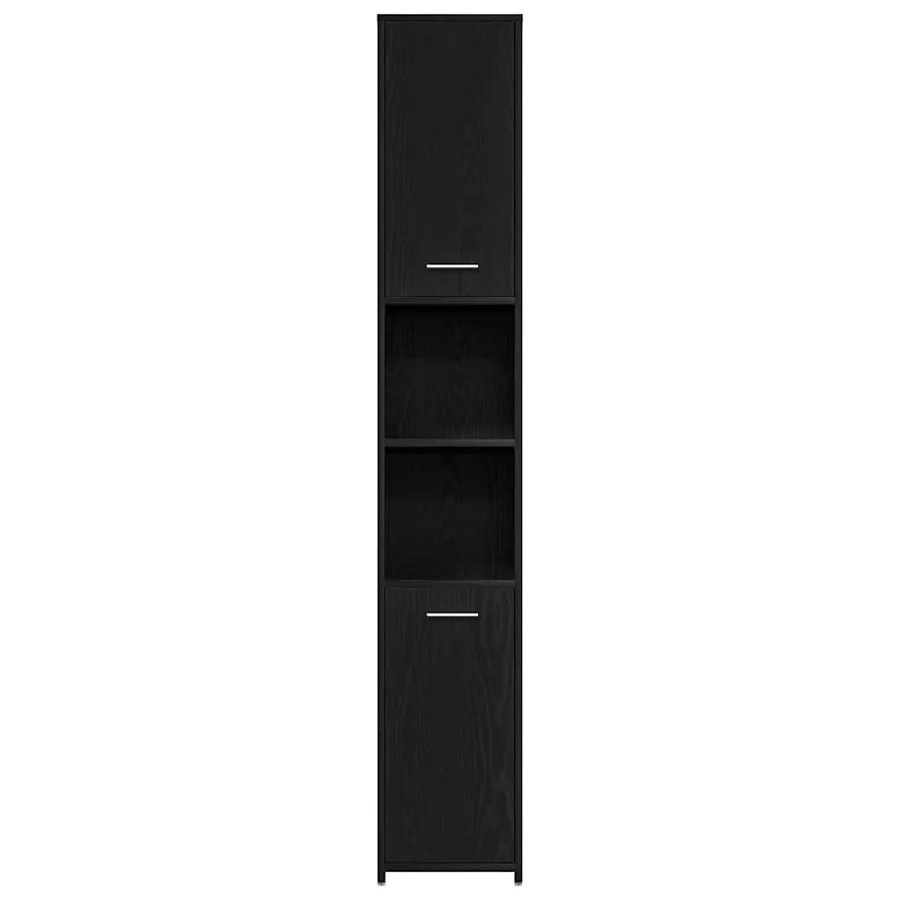 Ensemble de mobilier de salle de bain 4 pcs Chêne noir - 8
