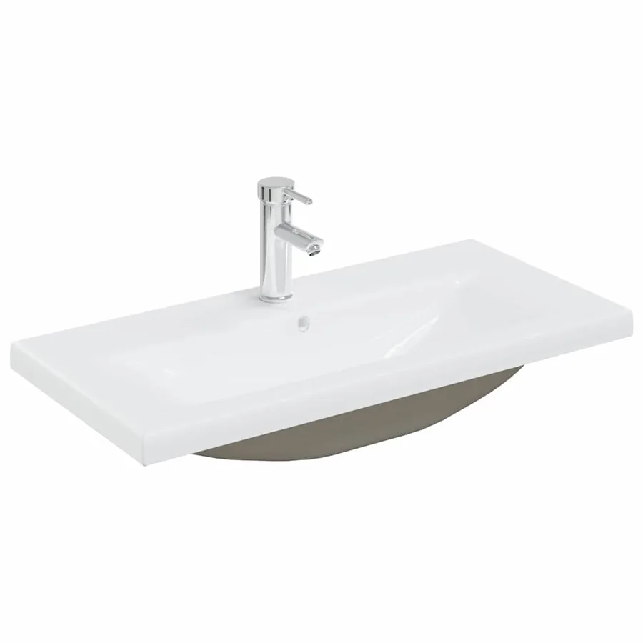 Cabinet de salle de bain Chêne noir 80 x 38,5 x 46 cm - 5