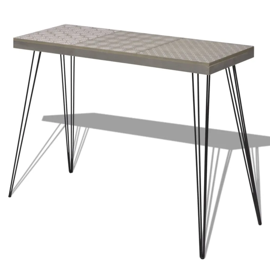 Table console 90 x 30 x 71,5 cm Gris - 2