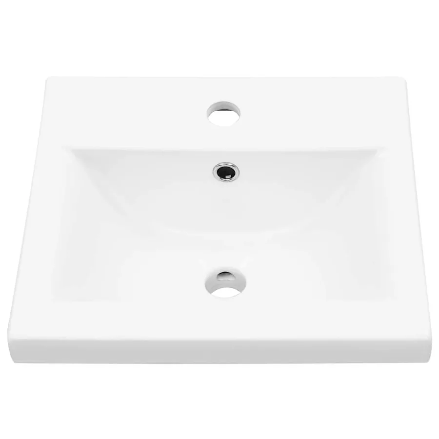 Meuble de Lavabo de Salle de Bain Chêne noir 80 x 39 x 62 cm - 7