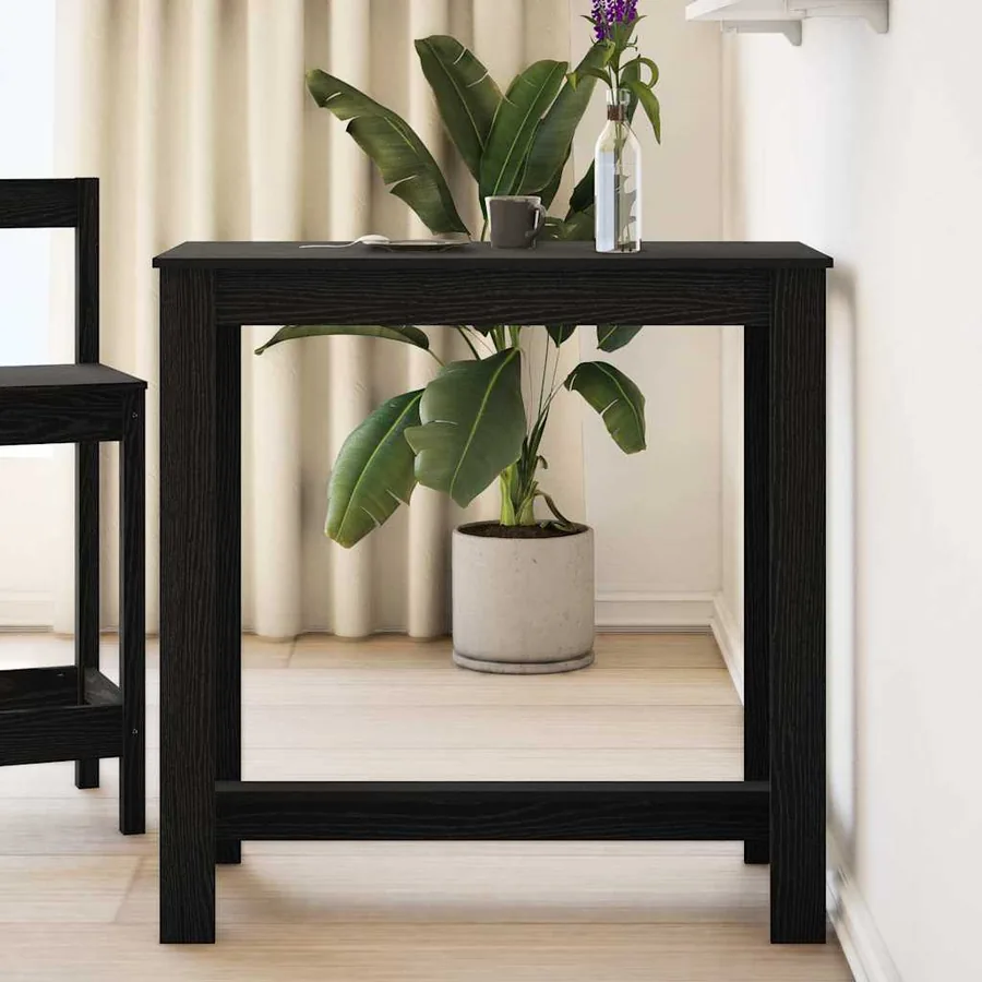Table de bar Chêne noir 102 x 50 x 103,5 cm Bois d'ingénierie