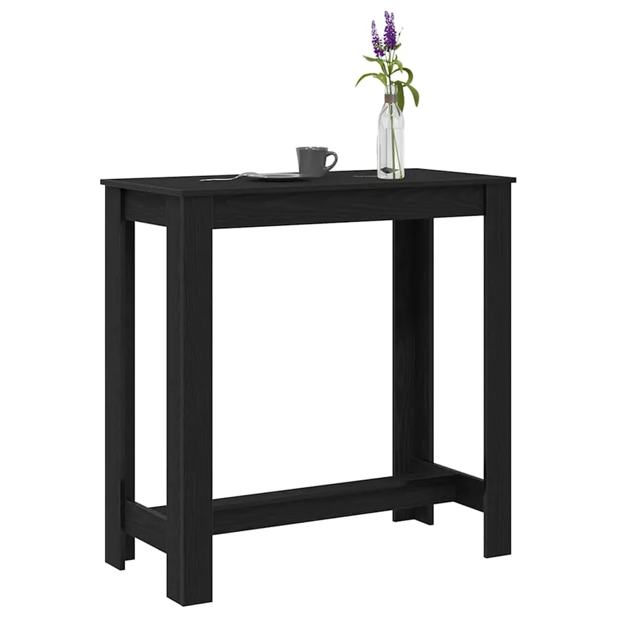 Table de bar Chêne noir 102 x 50 x 103,5 cm Bois d'ingénierie - 3