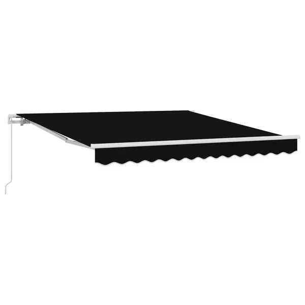 Auvent rétractable Noir 300 x 250 x 165 cm