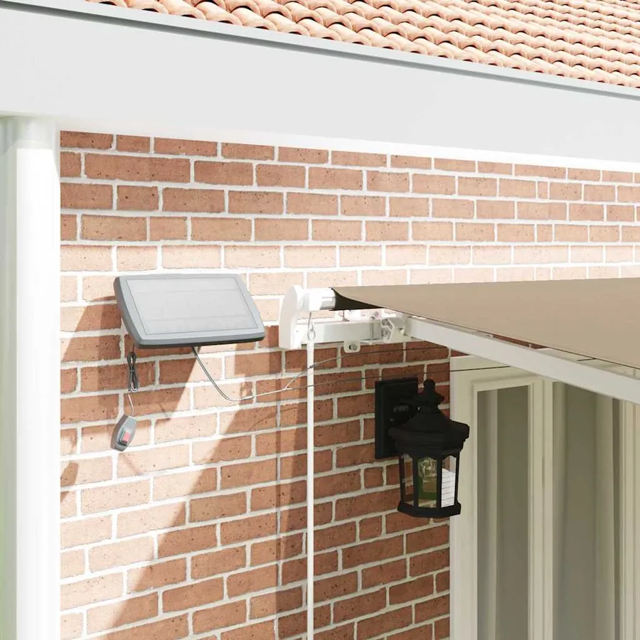 Auvent rétractable Beige 600 × 350 cm Tissu et Aluminium - 4