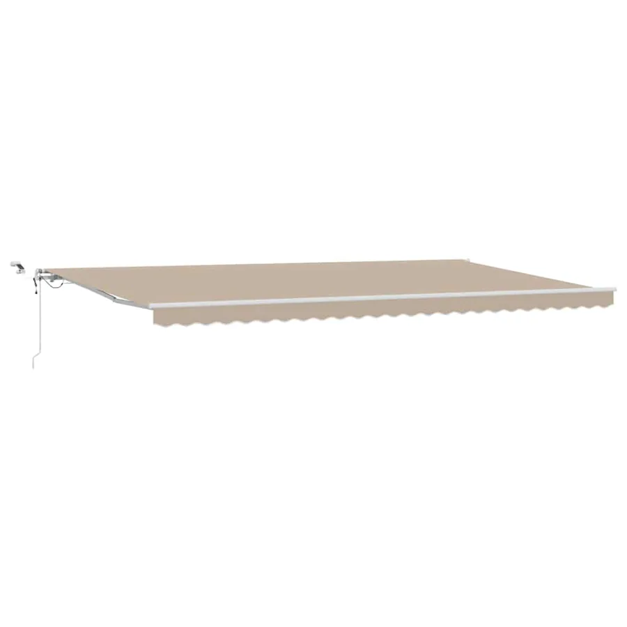 Auvent rétractable Beige 600 × 350 cm Polyester - 2