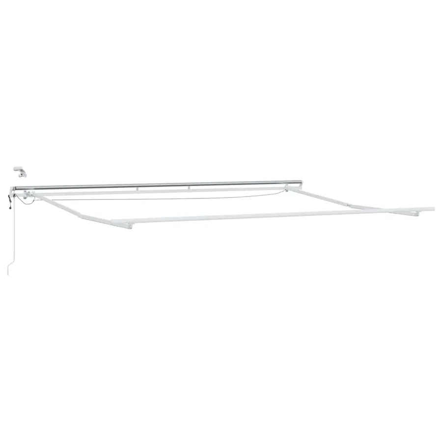Auvent rétractable Blanc 400 × 350 cm Polyester - 7
