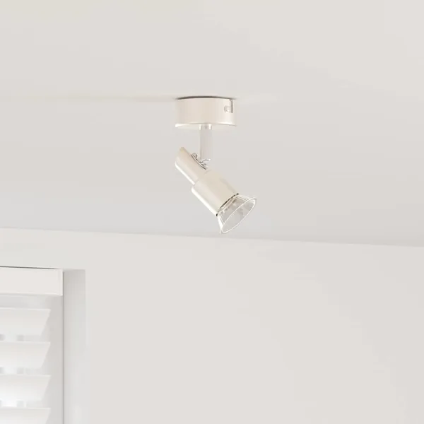 Spot de plafond Nickel 8 x 8 x 10,5 cm Acier