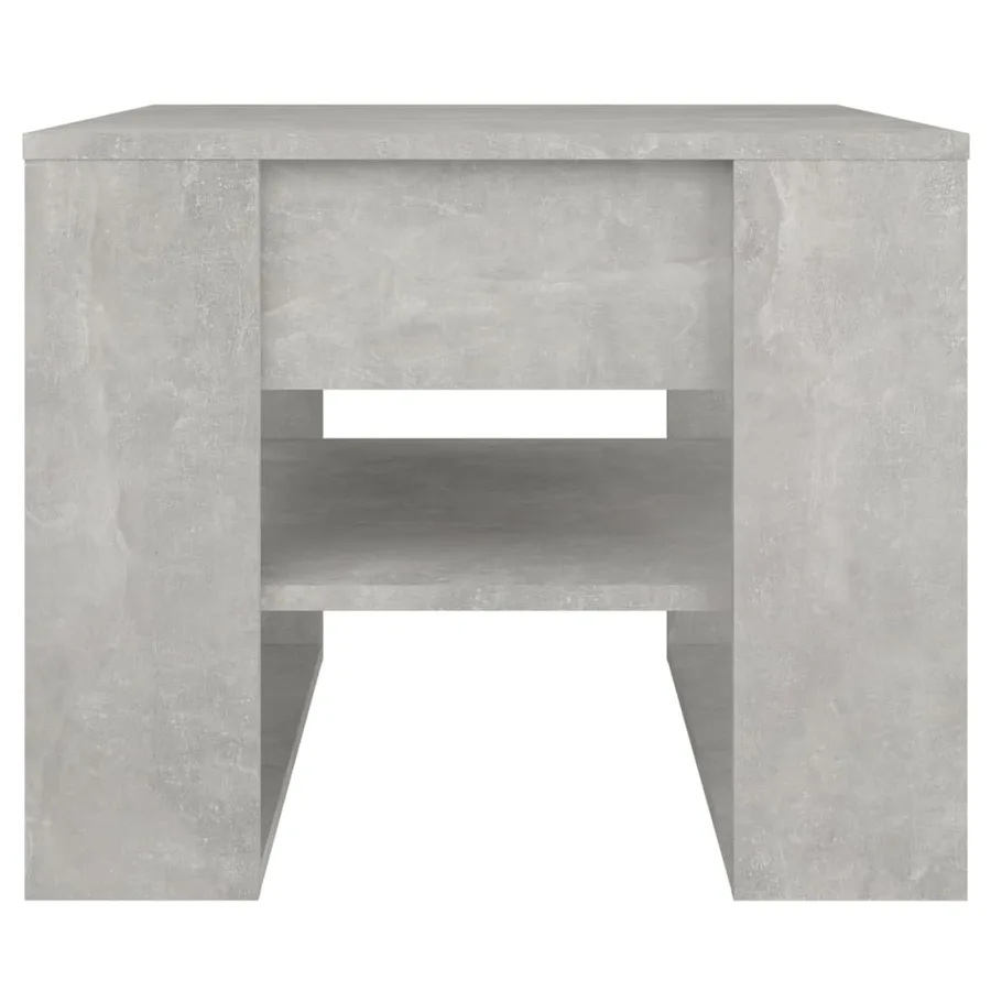 Table basse gris béton 55,5x55x45 cm bois d'ingénierie - 3