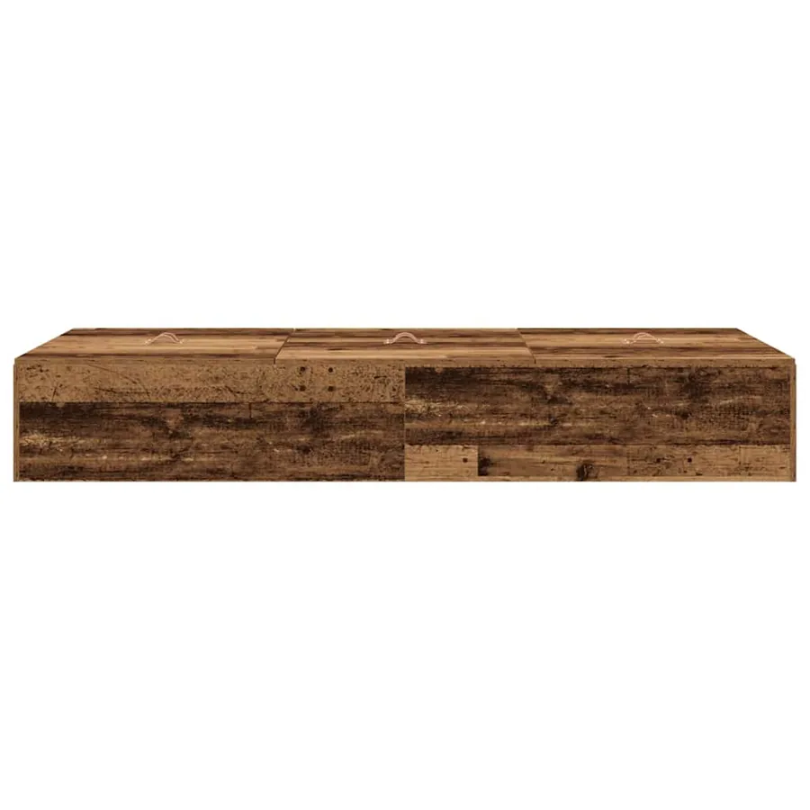 Cadre de lit avec rangement Bois Ancien 100 x 200 cm - 7