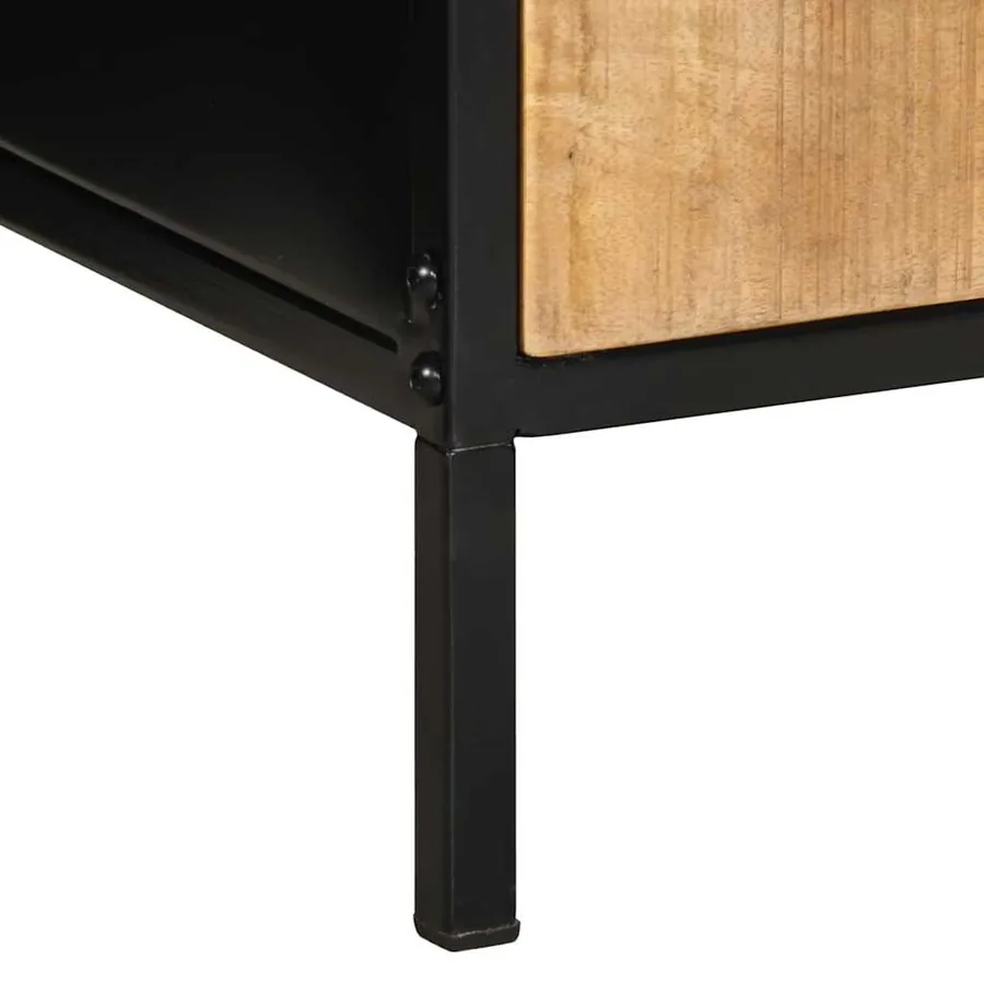 Cabinet de chevet 2 pcs Marron et Noir 40 x 35 x 50 cm - 11