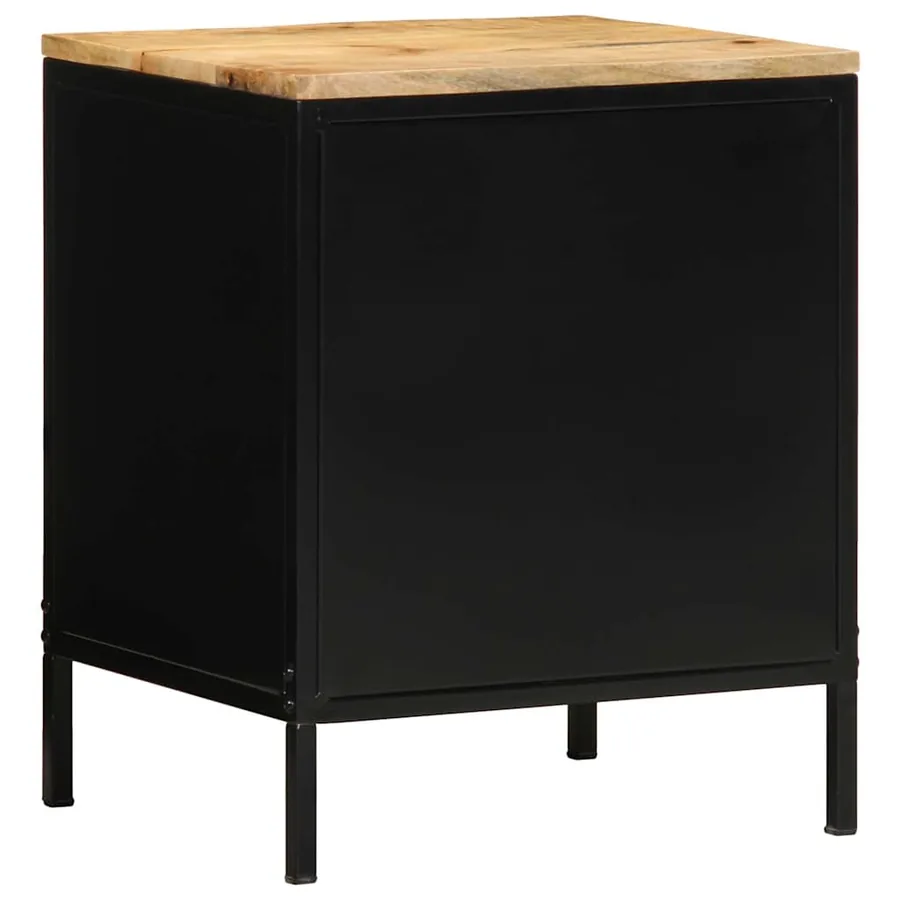 Cabinet de chevet 2 pcs Marron et Noir 40 x 35 x 50 cm - 8