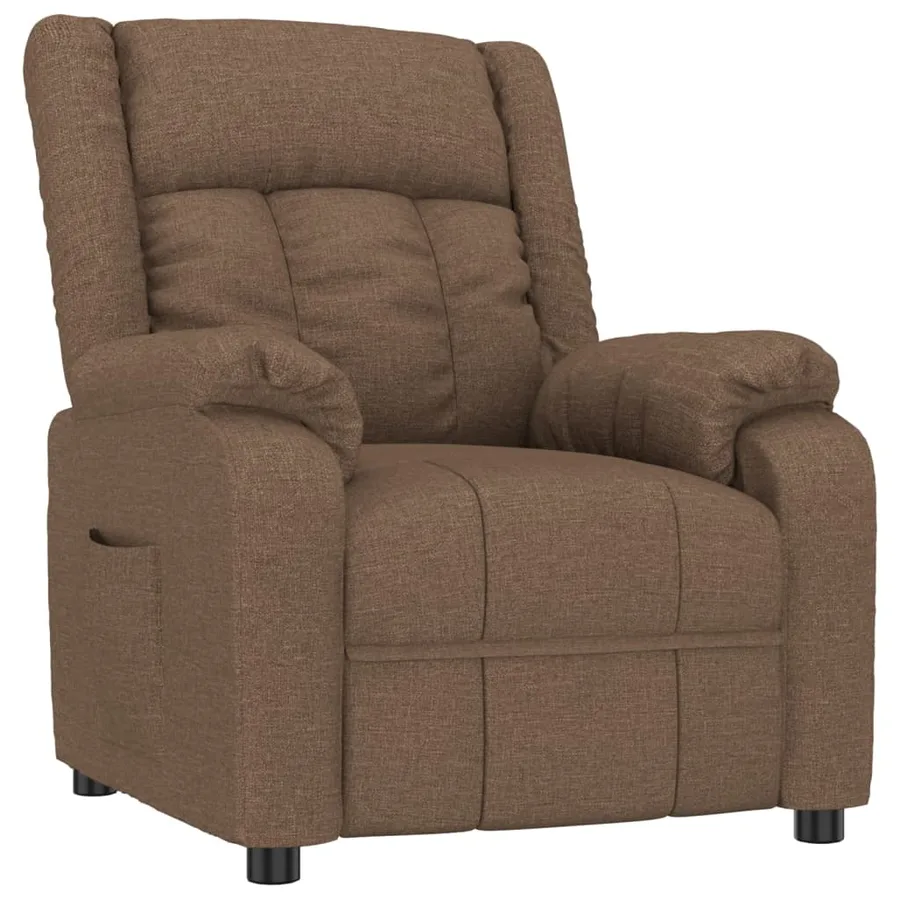 Fauteuil inclinable Marron Tissu - 2