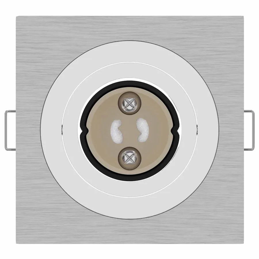 Projecteur 12 pcs Argenté 9 x 9 x 2 cm Aluminium - 6