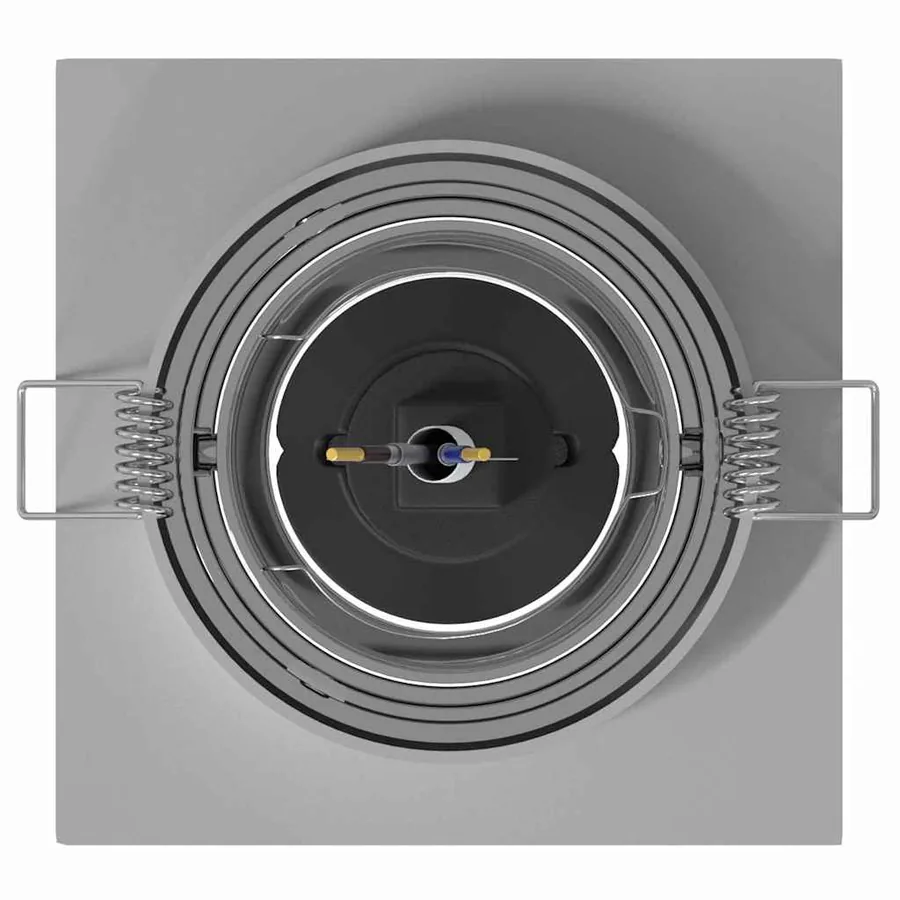 Projecteur 12 pcs Argenté 9 x 9 x 2 cm Aluminium - 7