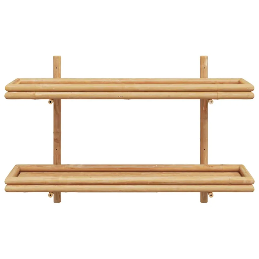 Étagère Murale avec étagère Marron 100 x 26 x 60 cm Bambou - 6