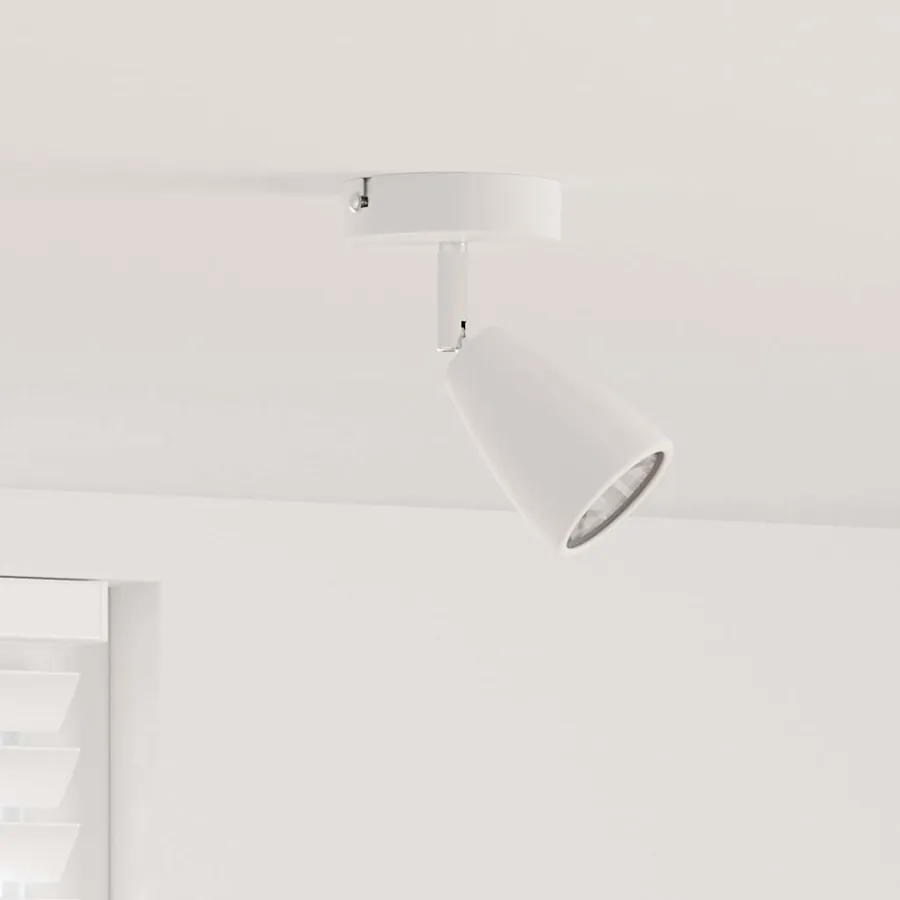 Spot de plafond avec des projecteurs Blanc 8 x 8 x 14 cm Métal