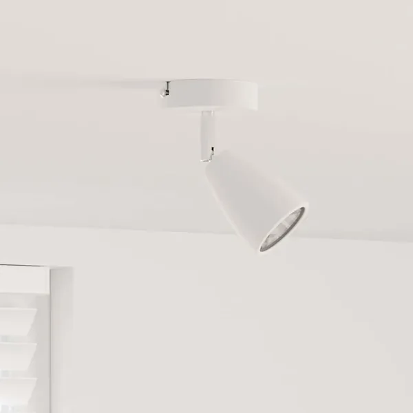 Spot de plafond avec des projecteurs Blanc 8 x 8 x 14 cm Métal