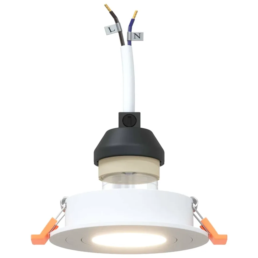 Projecteur 6 pcs Blanc 9 x 9 x 2 cm Aluminium - 10