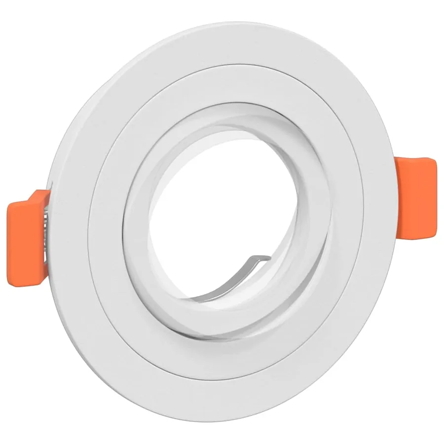 Projecteur 6 pcs Blanc 9 x 9 x 2 cm Aluminium - 12