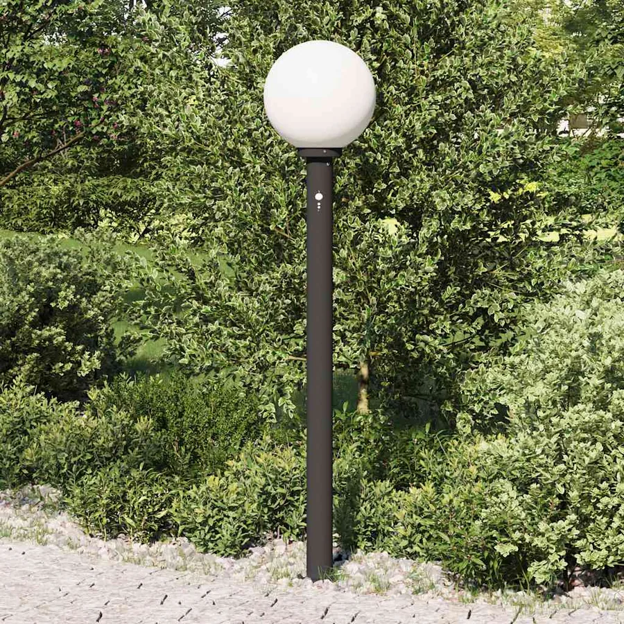 Borne lumineuse avec détecteur 120 cm Noir IP44 - 3