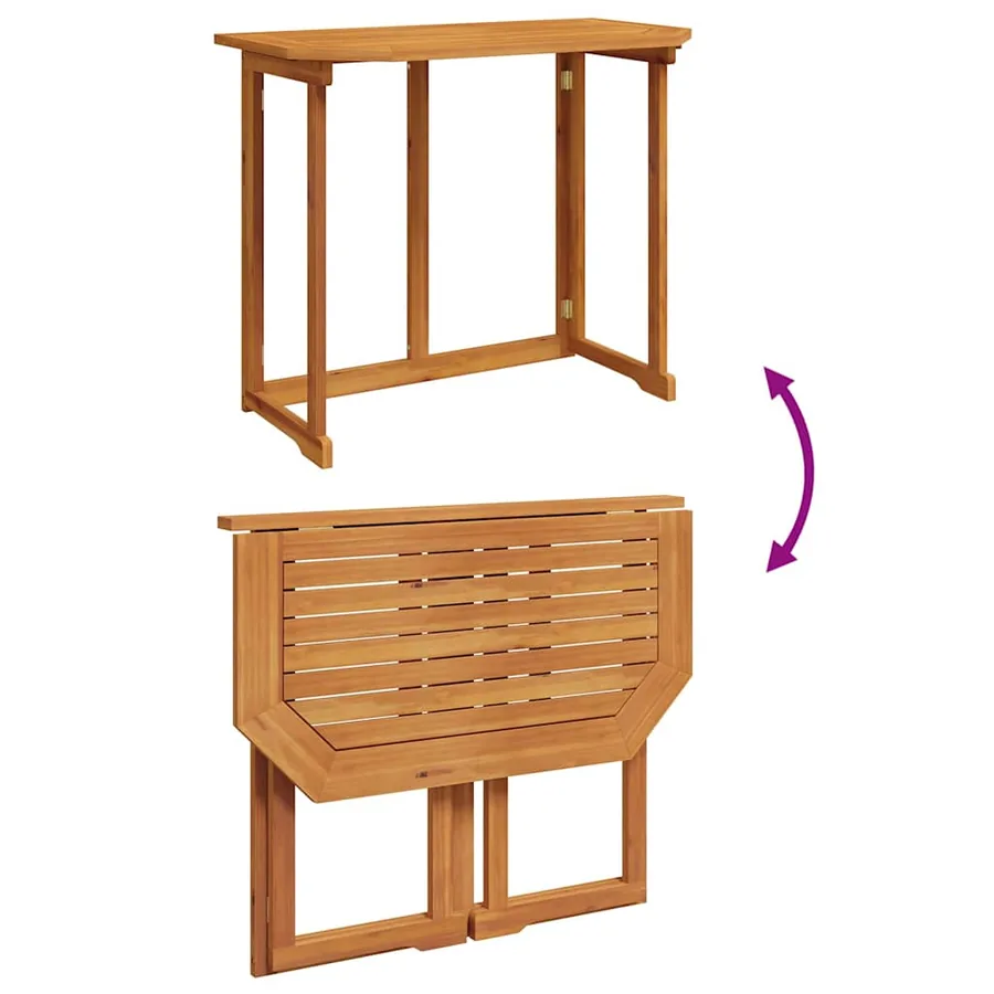 Ensemble de banc de jardin 4 pcs Marron Bois d'acacia massif - 12