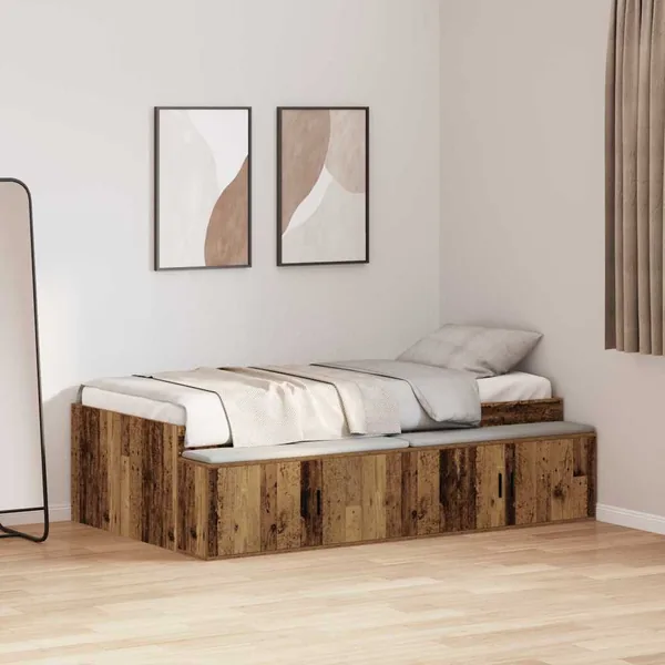 Cadre de lit Bois Ancien 70 x 190 cm Bois d'ingénierie