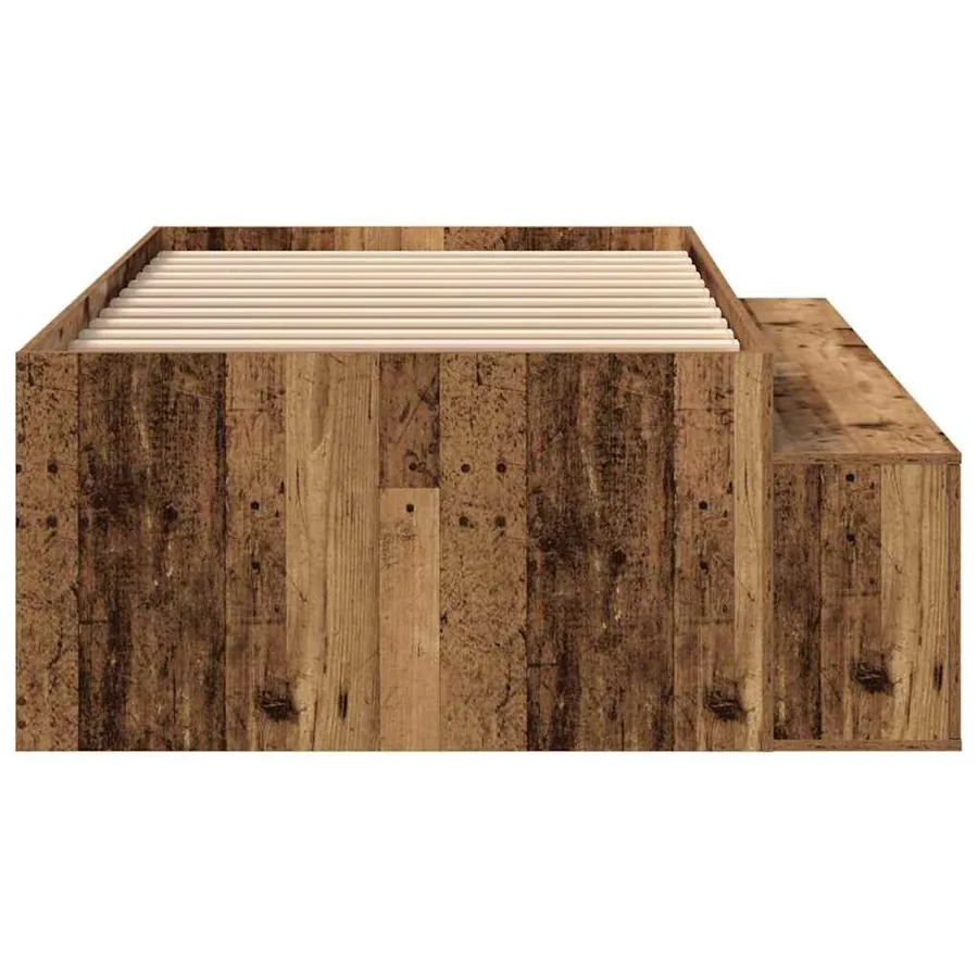 Cadre de lit Bois Ancien 70 x 190 cm Bois d'ingénierie - 6
