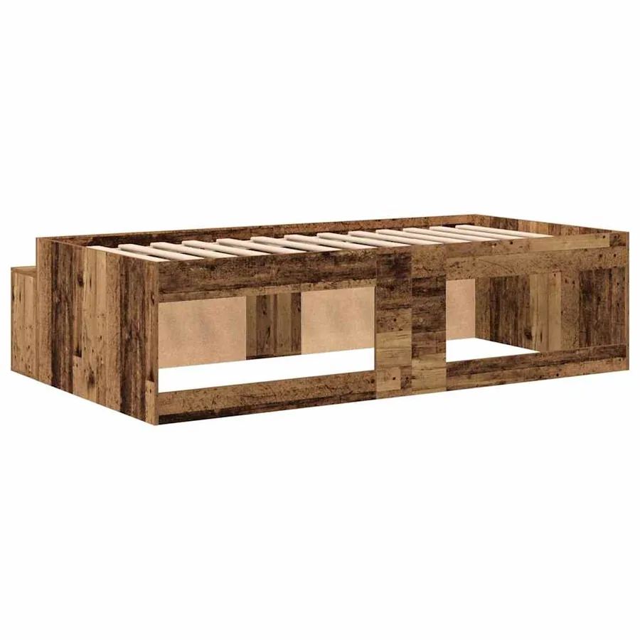 Cadre de lit Bois Ancien 70 x 190 cm Bois d'ingénierie - 7