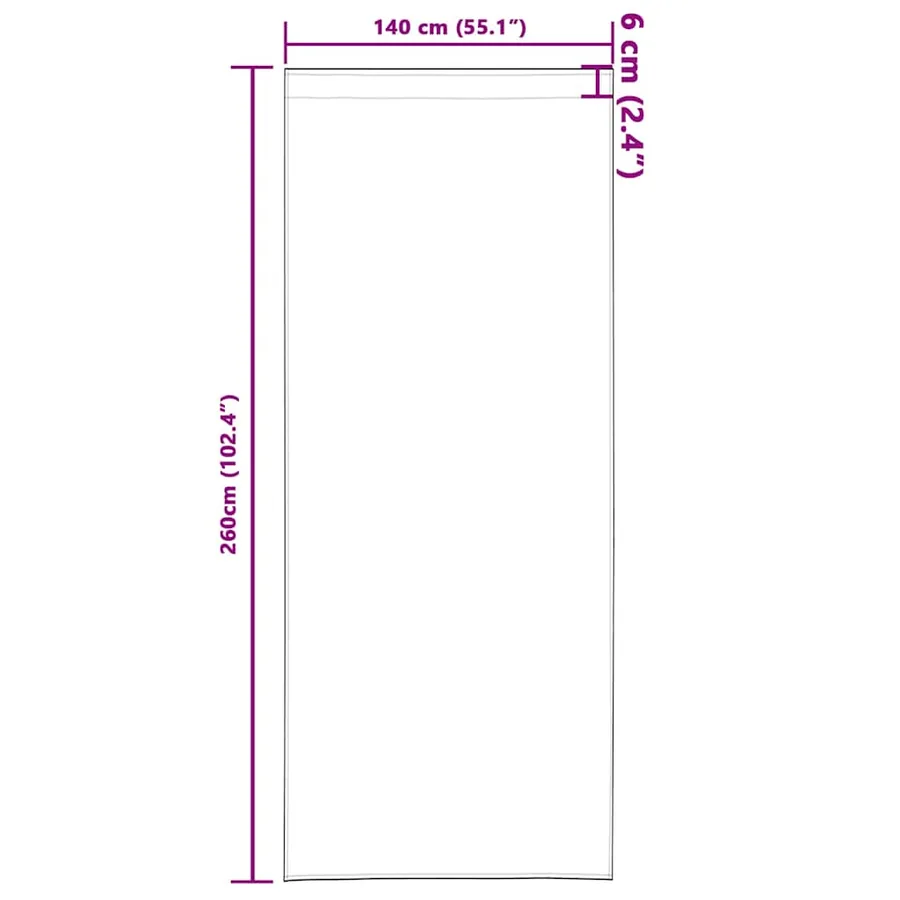 Rideaux en velours 2 pcs Crème 260 x 140 cm Velours - 9