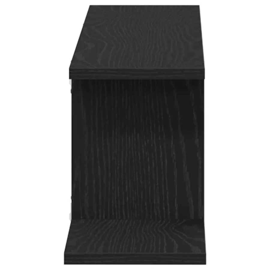 Étagère TV murale Chêne noir 125 x 18 x 23 cm Bois d'ingénierie - 7