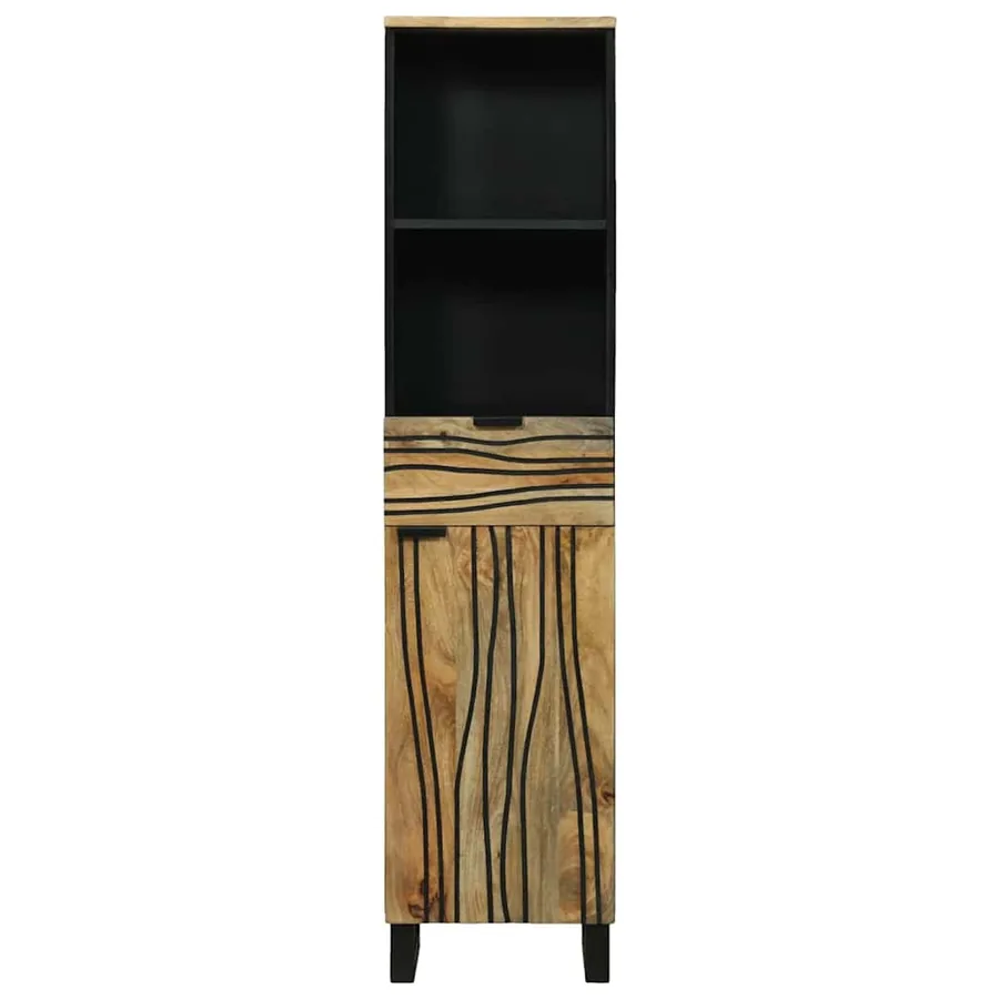 Armoire de salle de bain Naturel 38 x 33 x 160 cm - 4
