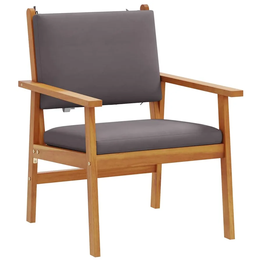 Ensemble de canapé de jardin 5 pcs Marron Bois d'Acacia Massif - 7