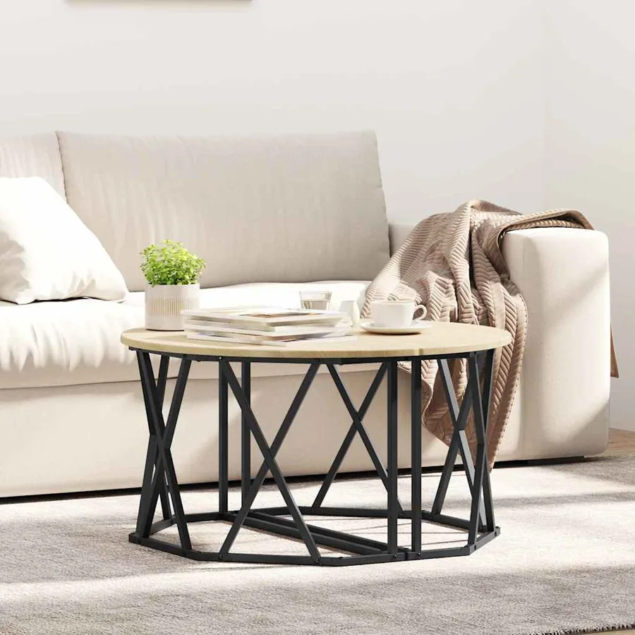 Table basse Chêne Sonoma 80 x 80 x 42 cm
