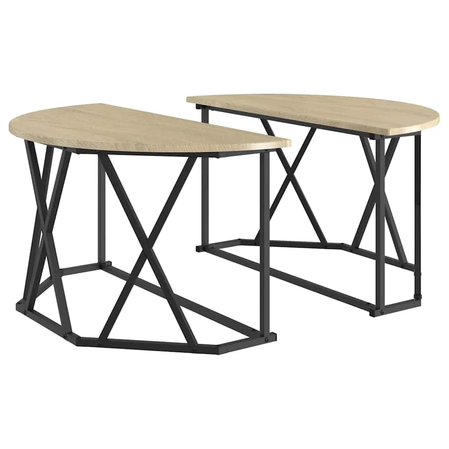 Table basse Chêne Sonoma 80 x 80 x 42 cm - 2