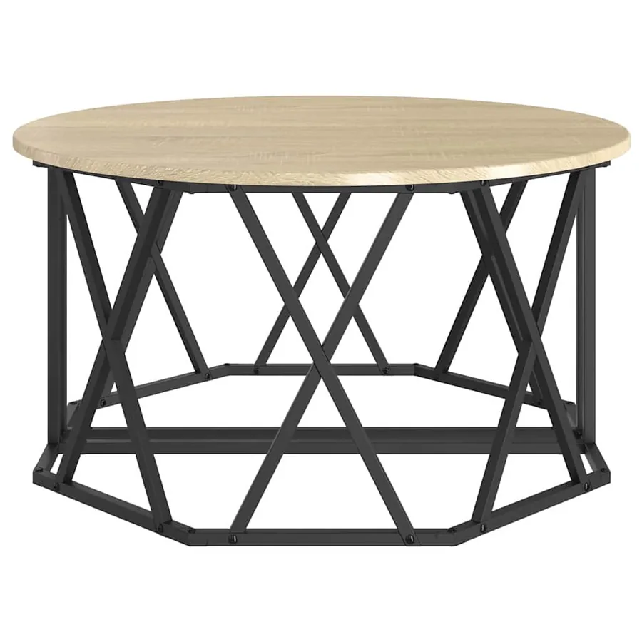 Table basse Chêne Sonoma 80 x 80 x 42 cm - 7