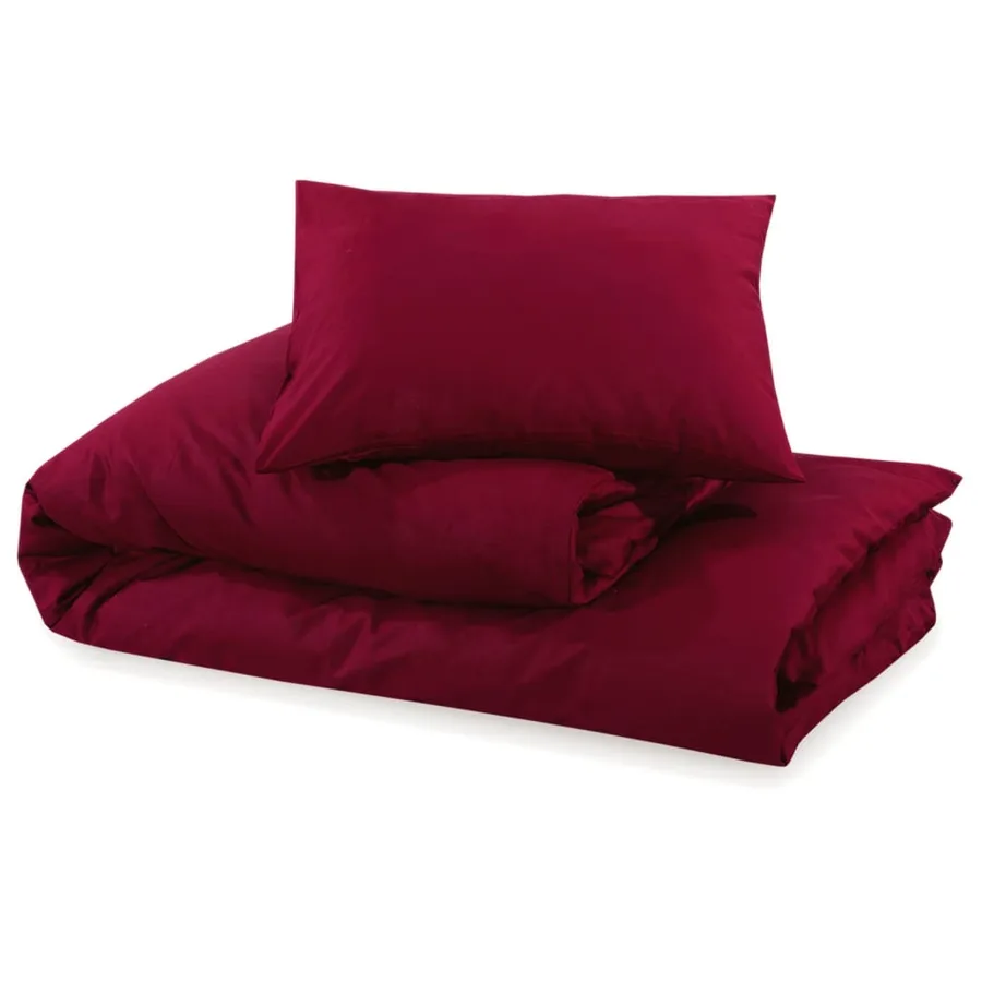 Ensemble de housse de couette Bordeaux 200x220 cm Microfibre - 6